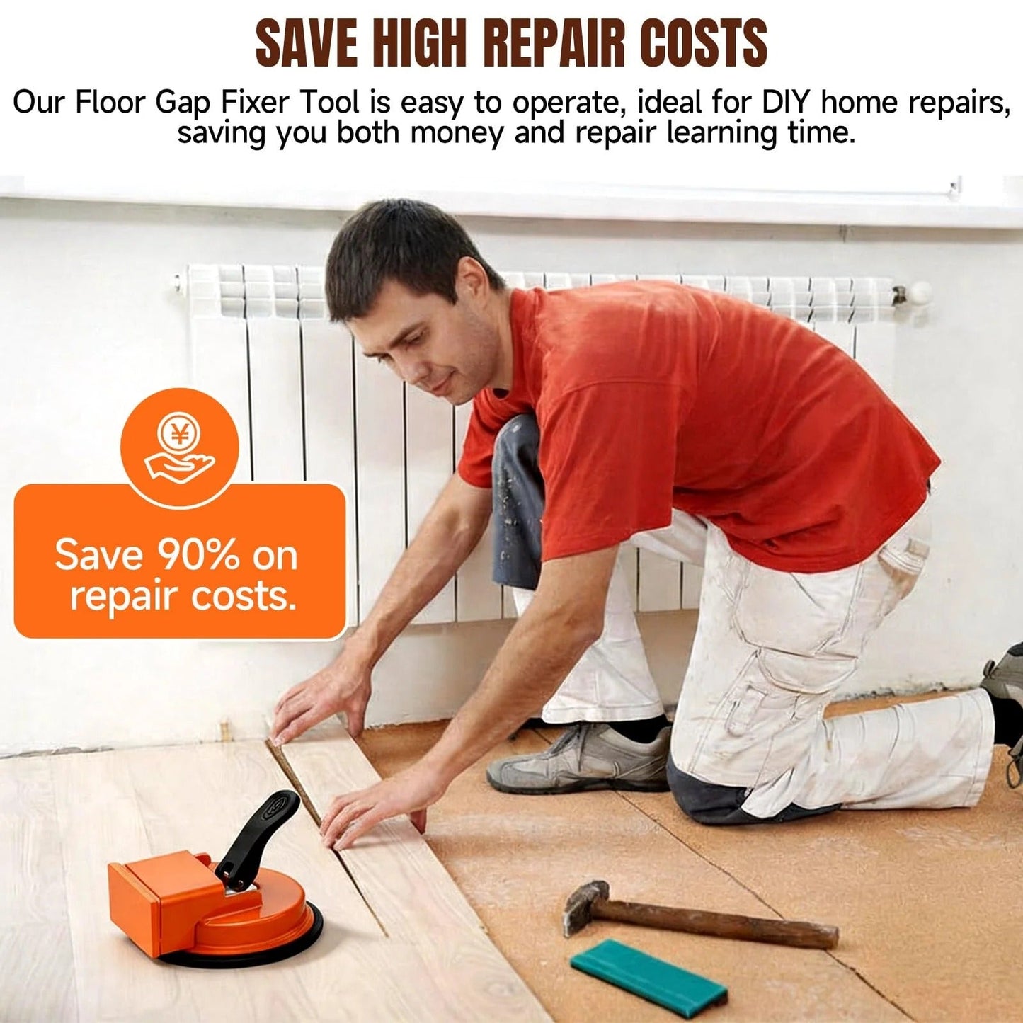 Heavy-Duty Floor Gap Fixer Tool โ Repair Loose Floor Planks in Seconds