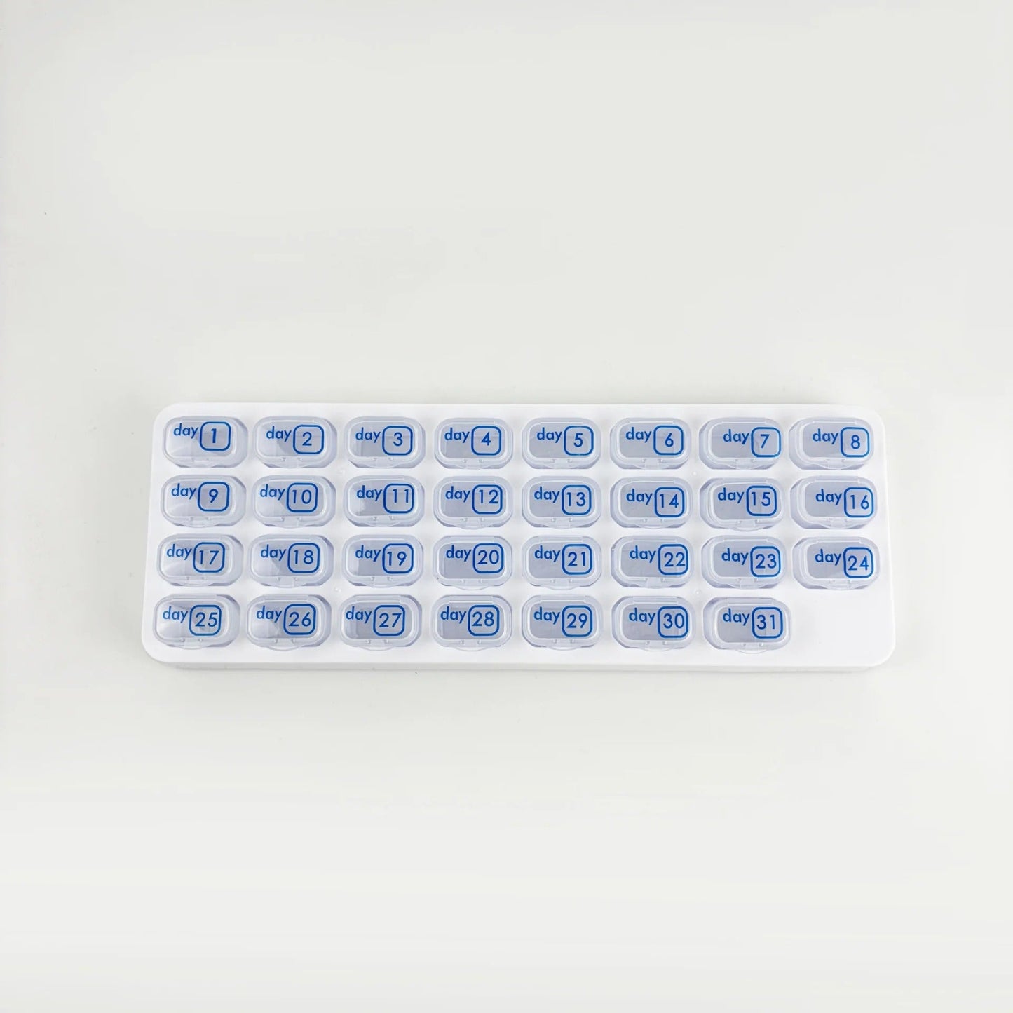 🔥✨Monthly Pill Organizer with Lid - Arthritis-Friendly Easy-Open Lids 31 Removable Daily Pill Pods Date Reminder & Travel Case for Vitamins & Medications