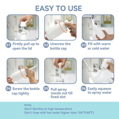 💧Portable Bidet 🧼– 🕌Perfect for Wudu & Daily Hygiene, 13.5 oz, Leak‑Proof