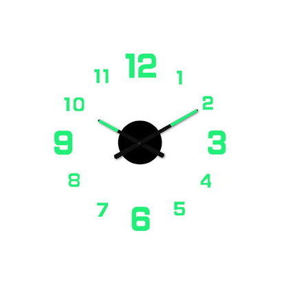 🥳2026 HOT SALE🥳⏰3D DIY Luminous Acrylic Wall Clock Set