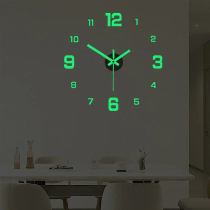 🥳2026 HOT SALE🥳⏰3D DIY Luminous Acrylic Wall Clock Set