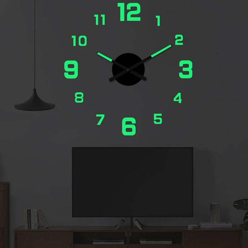 🥳2026 HOT SALE🥳⏰3D DIY Luminous Acrylic Wall Clock Set