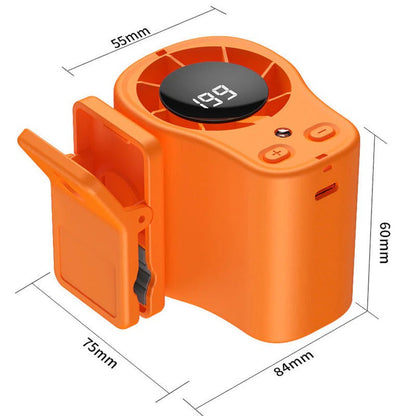 Portable Turbo Fan with LED Display Rechargeable Personal Cooling Fan