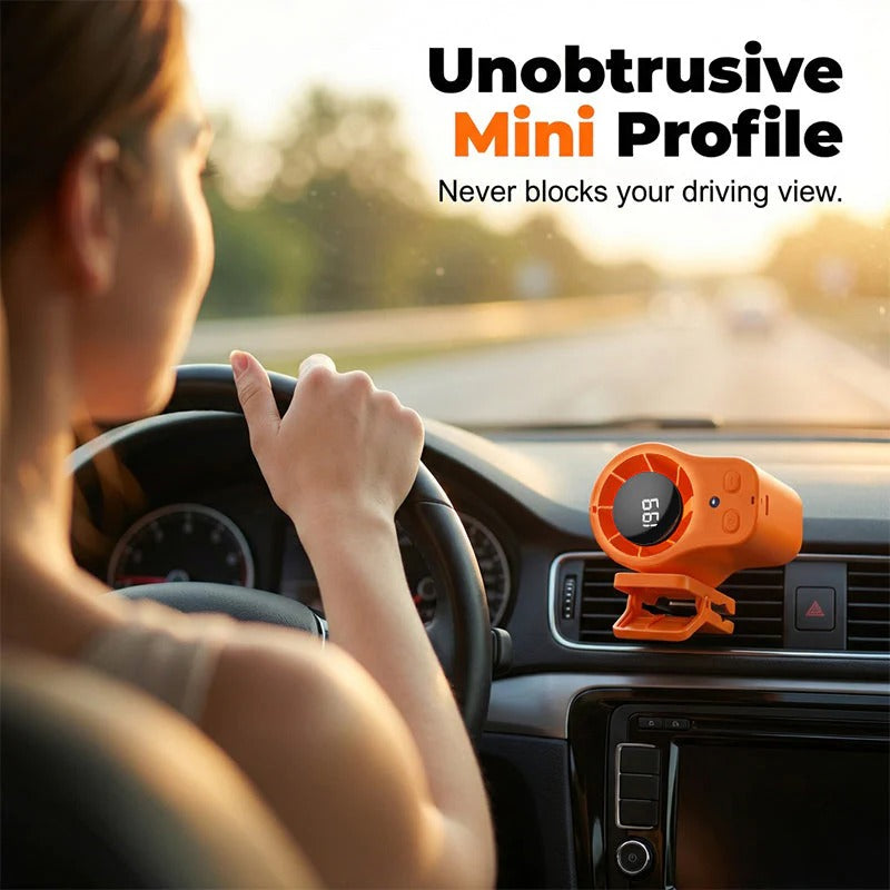 Portable Turbo Fan with LED Display Rechargeable Personal Cooling Fan
