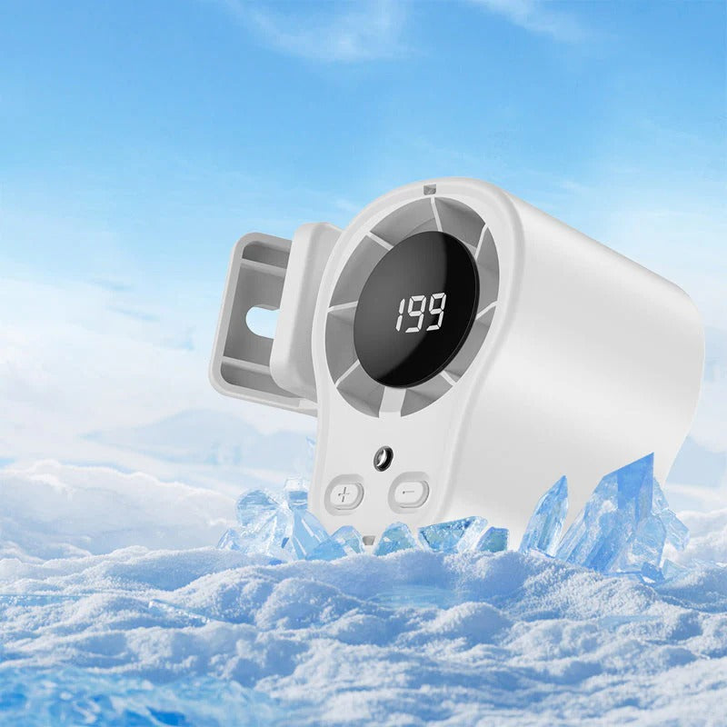 Portable Turbo Fan with LED Display Rechargeable Personal Cooling Fan