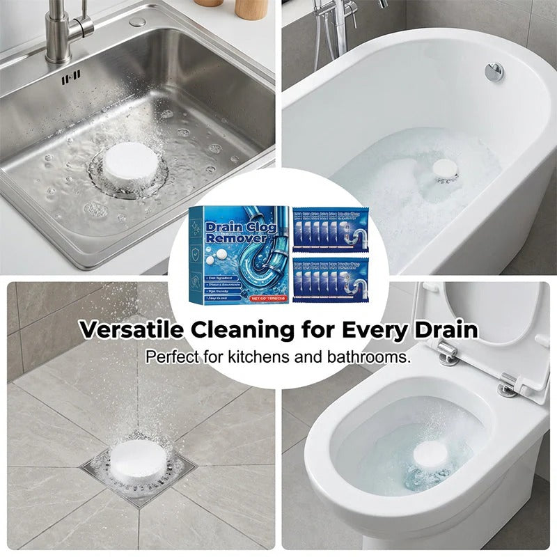 📢📢BUY 2 GET 3 FREE⏰Effervescent Drain Clog Remover Tablets