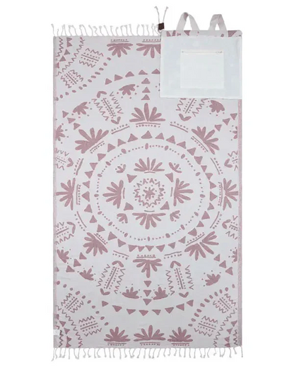 ⏰🏖️2-in-1 Convertible Towel & Backpack with Inner Zip Pocket & Sand-Repelling Fabric