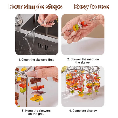 🥩Air Fryer Barbecue Grill Vertical Kebab Skewer Rack🍤