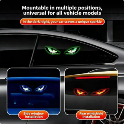 🎉 2026 Sale — Over 20,000 Sold! 🚗 Solar LED Car Warning Light – Devil Eye Design 🔥