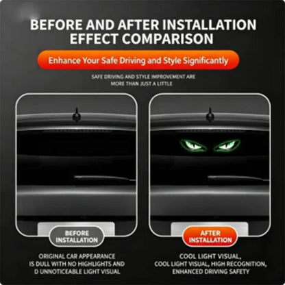 🎉 2026 Sale — Over 20,000 Sold! 🚗 Solar LED Car Warning Light – Devil Eye Design 🔥