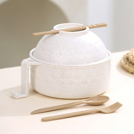 🍜 Microwave Ramen Cooker Bowl Set – Cook, Drain & Enjoy Noodles in Minutes