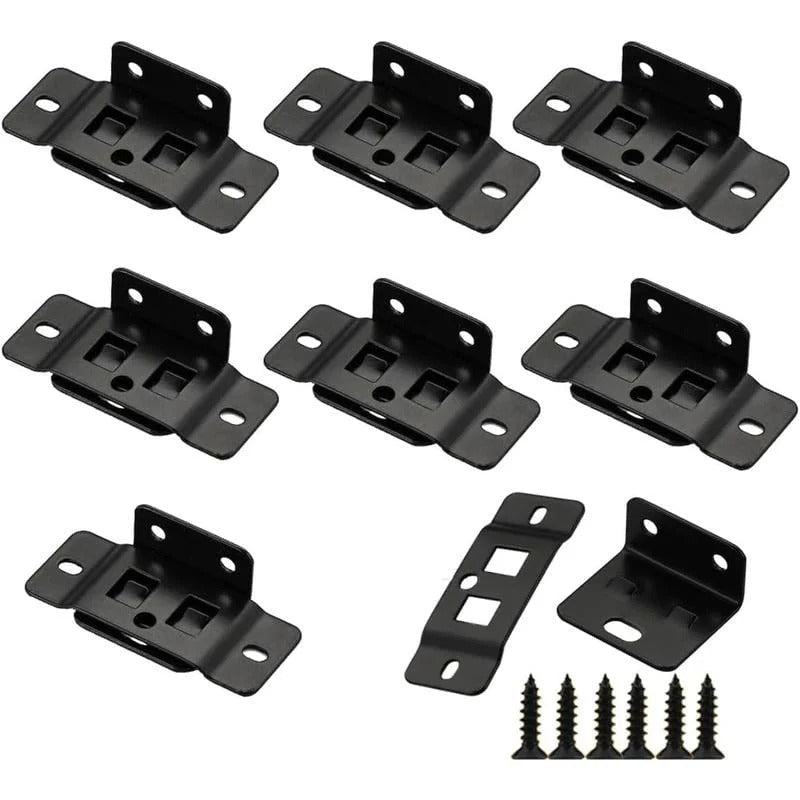 Heavy-Duty Stainless Steel Corner Brackets – Quick Fitting L Shape Furniture Joint Braces with Screws