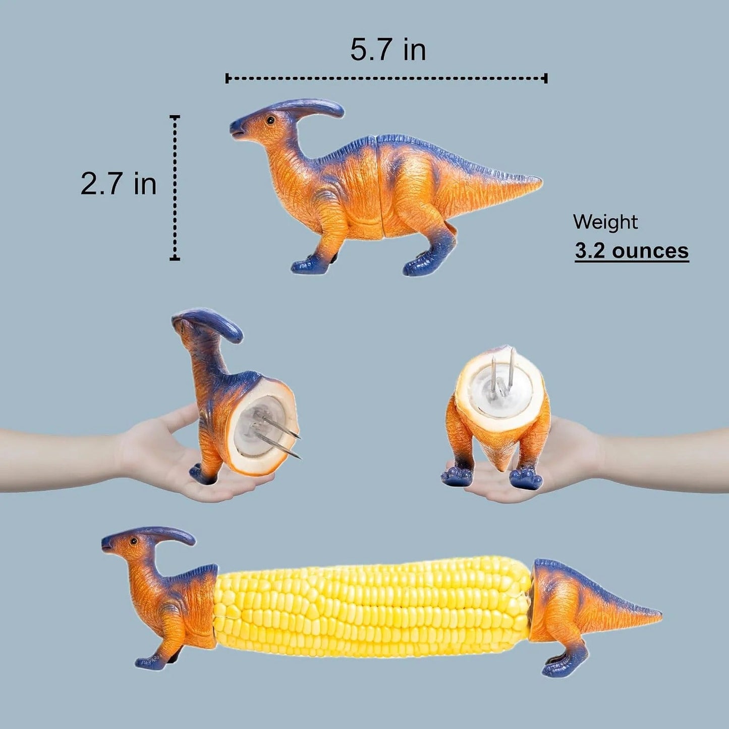 🦖 Dinosaur Corn Holders 🌽 Make Corn Time More Fun for Kids & Families