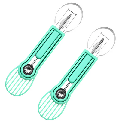 ✨ Elevate Your Fruit Creations with This 3-in-1 Melon Baller & Carving Tool Set