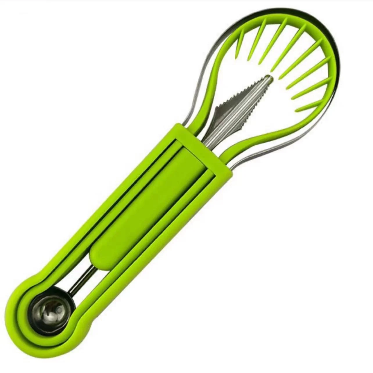 ✨ Elevate Your Fruit Creations with This 3-in-1 Melon Baller & Carving Tool Set