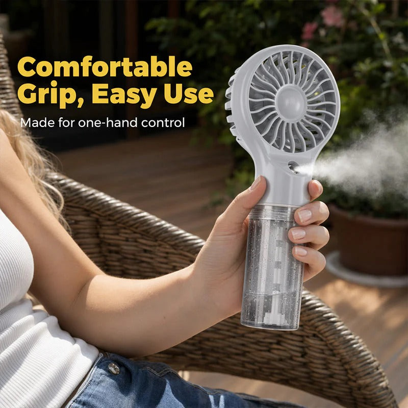 Portable Handheld Mist Cooling Fan