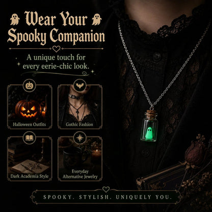 👻 Adopt a Ghost Necklace – Glow in the Dark Halloween Ghost Pendant