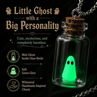 👻 Adopt a Ghost Necklace – Glow in the Dark Halloween Ghost Pendant