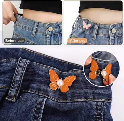 🦋 8PCS Butterfly Waist Buckle Set for Dresses & Clothing