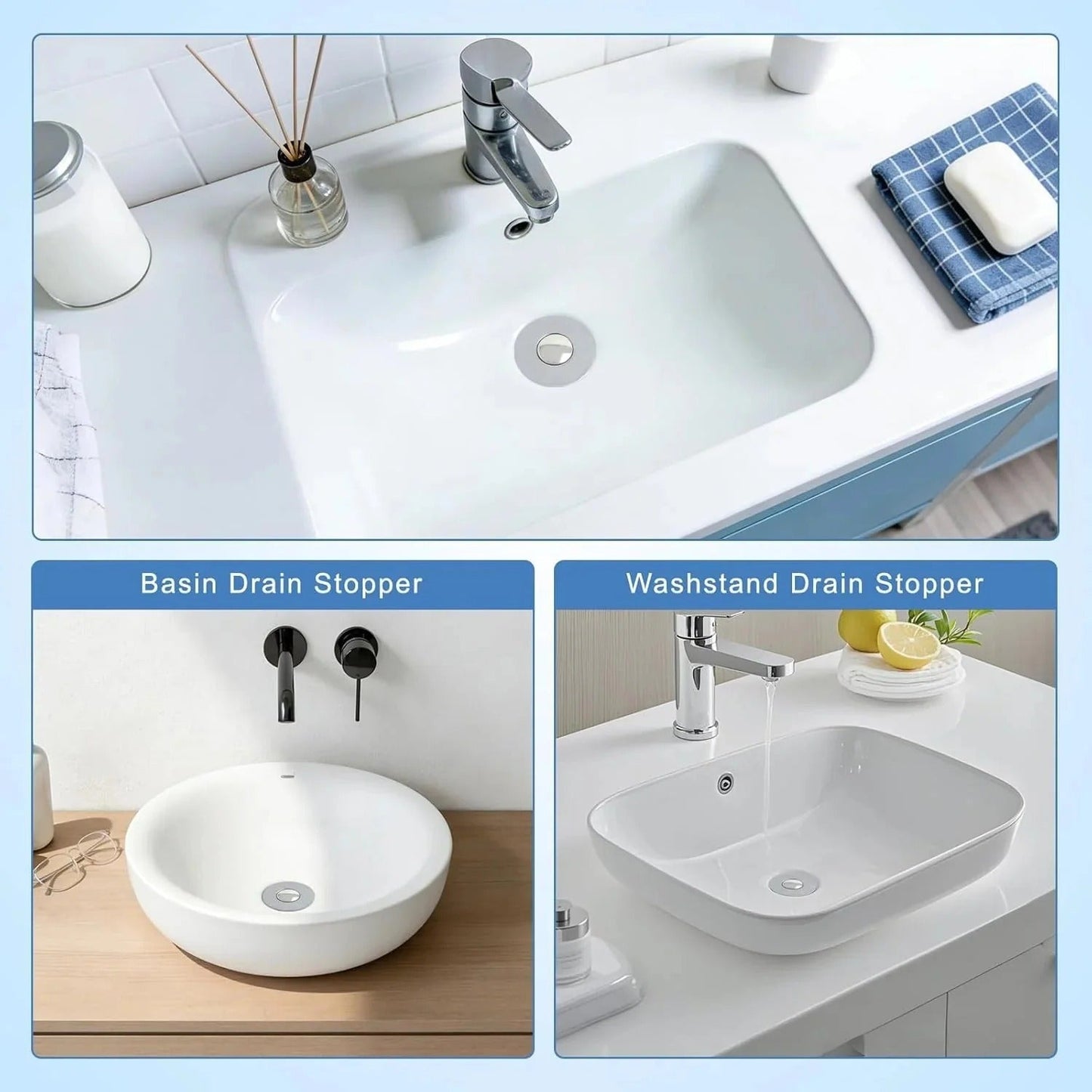 🔥 Upgraded 3-in-1 Drain Strainer That Stops Sink Clogs