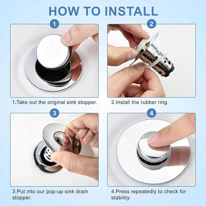 🔥 Upgraded 3-in-1 Drain Strainer That Stops Sink Clogs