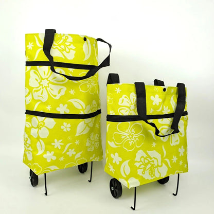 🛒 2-in-1 Foldable Shopping Trolley Bag