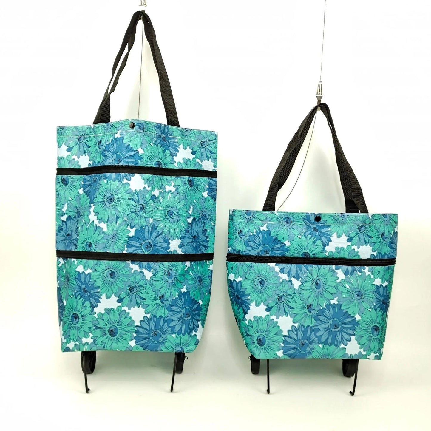 🛒 2-in-1 Foldable Shopping Trolley Bag