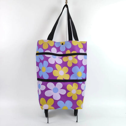 🛒 2-in-1 Foldable Shopping Trolley Bag