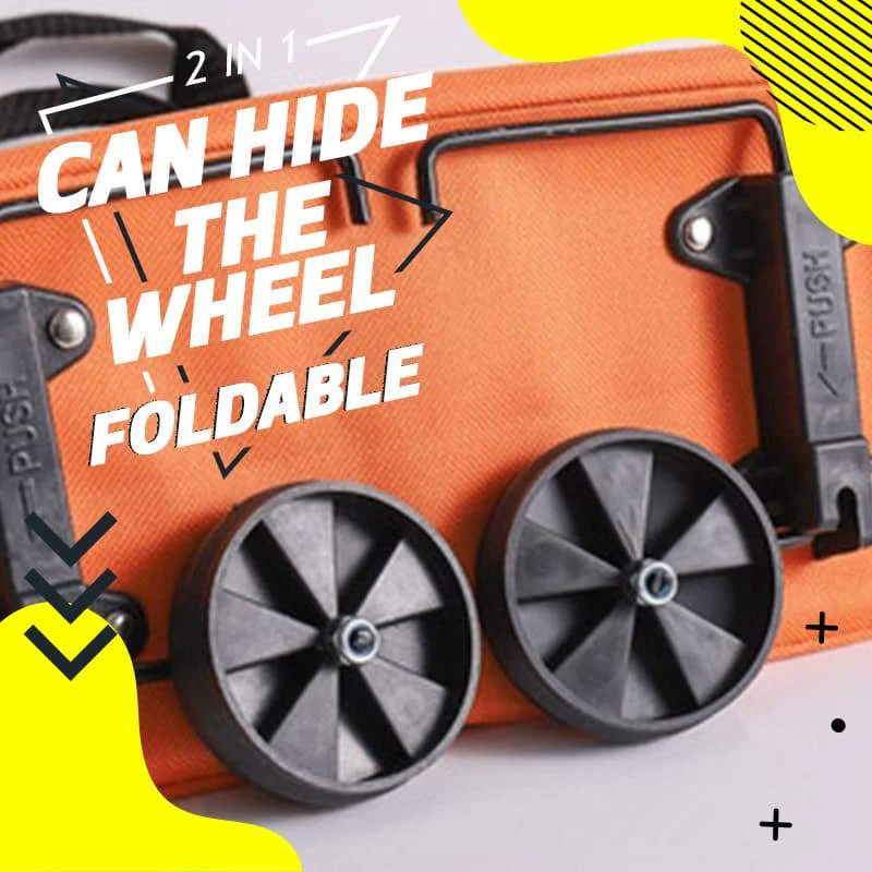 🛒 2-in-1 Foldable Shopping Trolley Bag