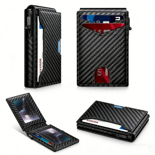 Premium aluminum RFID blocking minimalist wallet