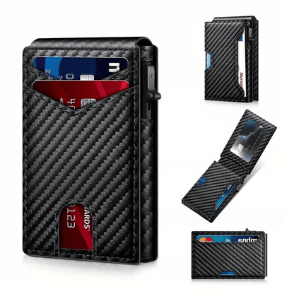 Pop up card access minimalist RFID wallet